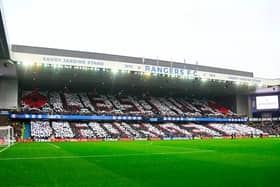 Rangers fans’ produced a display for Remembrance Day (Image: SNS Group)