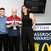 The award winners alongside ambassadors and Scottish National Team legends, James McFadden and Jen Beattie.