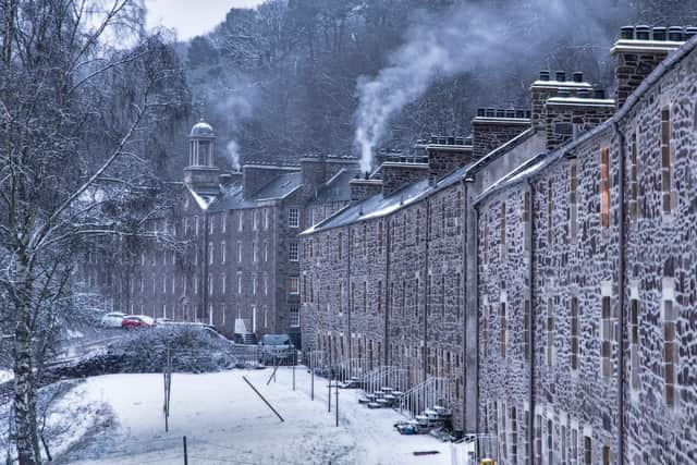 New Lanark has a lot going on over the Christmas period, you can even take a short walk up to the Falls of Clyde to check out of the most serene views North Lanarkshire has to offer