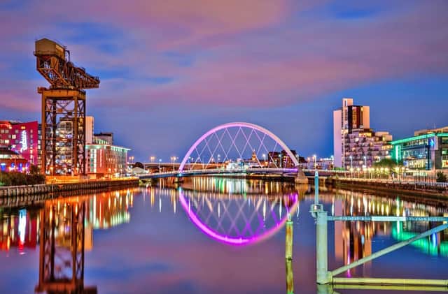The River Clyde on a purple night