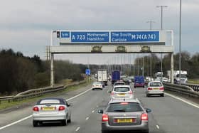 The M74 northbound carriageway will close overnight for two nights next week