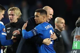 Rangers boss Philippe Clement and James Tavernier