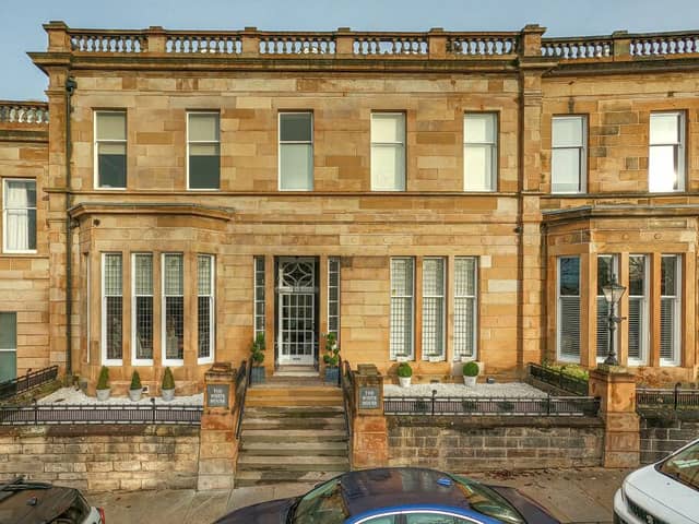 The front of the property on Cleveden Crescent. 