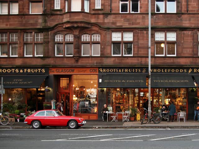 Roots Fruits & Flowers is one of the best independent shops to visit in Glasgow during this festive season 