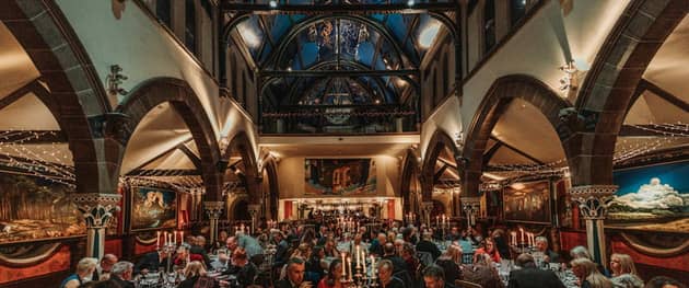 Enjoy Christmas Day dining in the stunning auditorium at Oran Mor with a three course meal being served at £74.95 per adult and £24.95 per child.