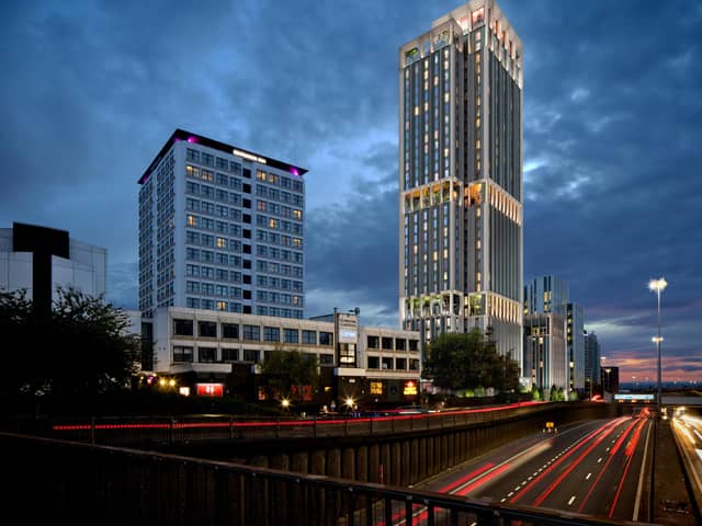 A CGI image of what the two new student towers at Charing Cross will look like if plans are approved
