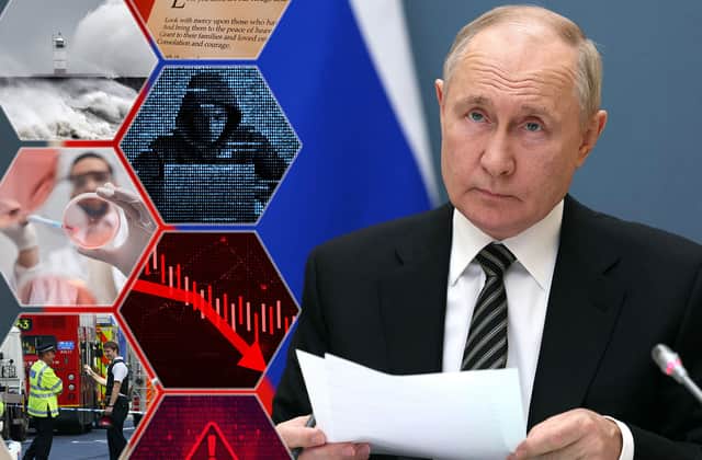 Mystic Baba Vanga's predictions for 2024 have been revealed and they include medical advancements, but also the attempted assasination of Putin and cyber attacks. Composite image by NationalWorld/Mark Hall.
