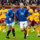  Rangers' Todd Cantwell celebrates as he scores to make it 2-0 against Motherwell at Fir Park.