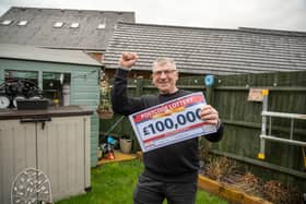 Peter McGhee, 57 of Wishaw, won big at the People's Postcode Lottery late last year.