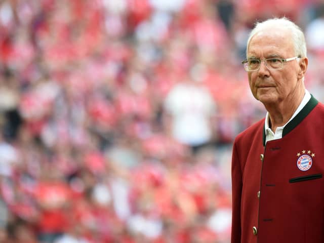 Bayern Munich's Honorary President and German football legend Franz Beckenbauer