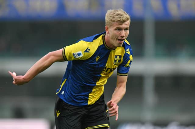 Josh Doig of Hellas Verona