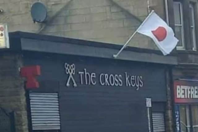 The Cross Keys is looking for a new owner - the Wishaw pub made national news last year for their erection of the Japanese flag in support of Japanese Celtic player Kyogo Furuhashi.