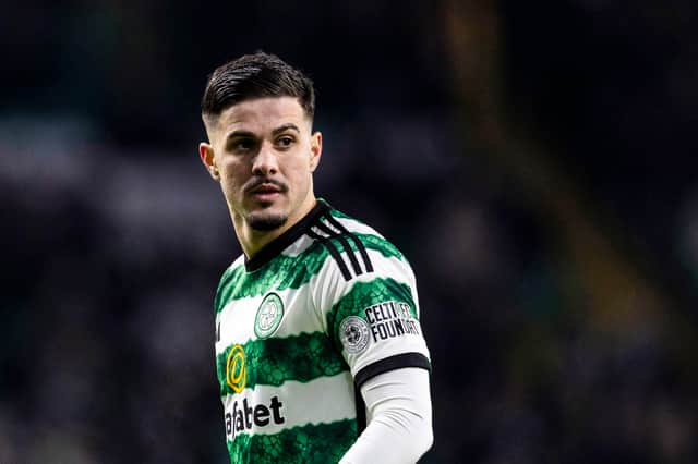 Marco Tilio in action for Celtic