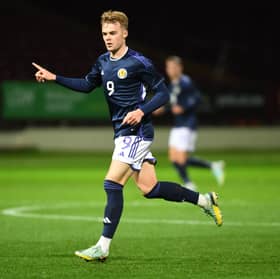 Bristol City forward Tommy Conway is eager to force his way into the senior Scotland squad for Euro 2024. Pic: SNS