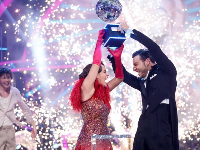 Ellie and Vito won the glitterball trophy for Strictly Come Dancing 2023.