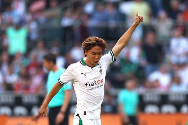 Ko Itakura in action for Borussia Munchengladbach