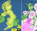 A yellow weather warning is in place in Glasgow over the weekend as snow and high wind speeds are expected
