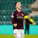 Hearts captain Lawrence Shankland has been the subject of transfer speculation all January, with Rangers said to hold an interest. Pic: SNS