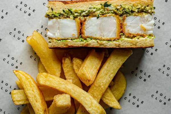 Sole Club is set to open in Finnieston in Glasgow later this month and will be serving plenty of tasty dishes such as this fish finger butty 