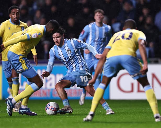 Coventry City’s Callum O’Hare in action.