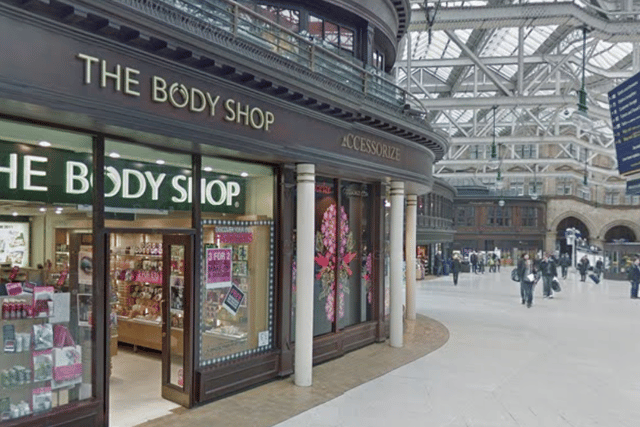The Body Shop in Glasgow Central Station is at risk after the company collapsed into administration today