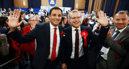 Predicted polls show a massive shake-up in Glasgow as constituencies switch to Labour. Pictured is Rutherglen MP Michael Shanks with Scottish Labour leader Anas Sarwar.