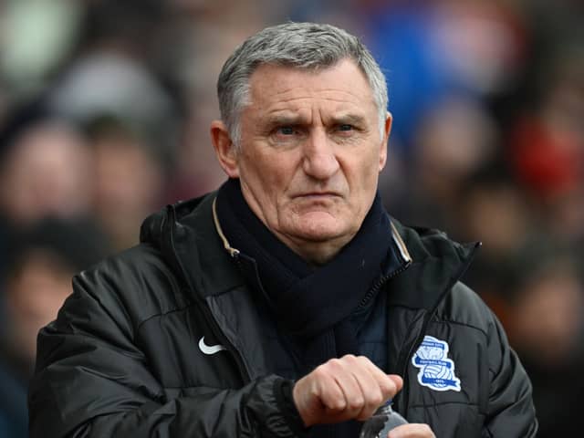 Former Celtic and current Birmingham City boss Tony Mowbray. Cr. Getty.