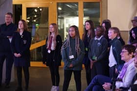 Pupils from Hillhead Primary school in Glasgow's West End performed at the Scottish Parliament as part of a celebration of the arts in Scotland 