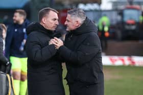 Tony Docherty is looking for his side to put on a performance against Celtic this evening. Cr. SNS Group.