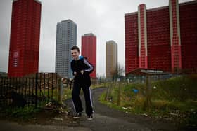 Glasgow's Red Road Flats were a prominent part of the city's skyline for decades. 