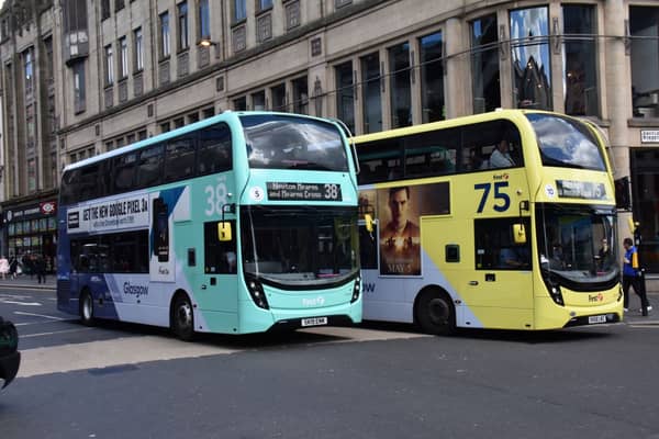 The 38, Newton Mearns / Eastwood Toll to Glasgow Fort, and all its variants (38A, B, and C) is the busiest bus in Glasgow - tied with the number 2