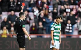 Yang was red carded during the clash with Hearts.