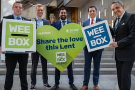 Politicians united to support SCIAF's annual Wee Box campaign 