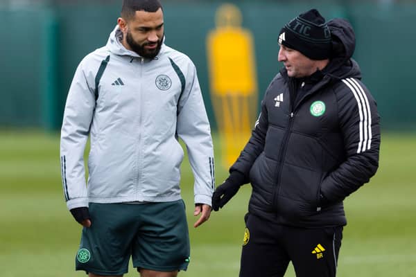 Cameron Carter-Vickers and Celtic Manager Brendan Rodgers