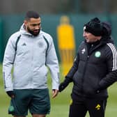 Cameron Carter-Vickers and Celtic Manager Brendan Rodgers