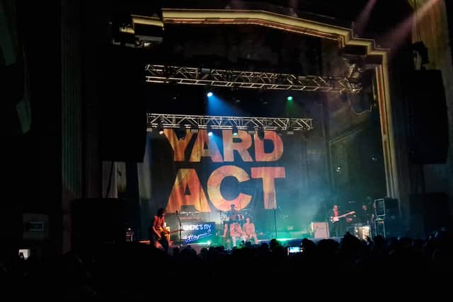 Yard Act at the O2 Academy in Glasgow on March 15, 2024 as part of their Dream Job tour featuring new album Where's my Utopia?