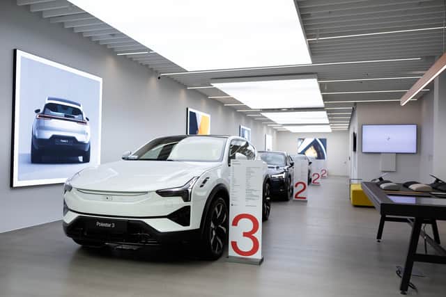Polestar opened a new showroom at Silverburn Shopping Centre on Friday, March 22, 2024.