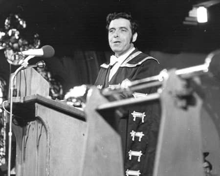 Govan-born Jimmy Reid stands as one of the great University of Glasgow Rectors having been elected to the post in 1971. He was voted in as Rector the same year the work-in began. 
