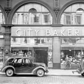 The shop front of City Bakeries at 136-8 Union Street pictured in the late thirties. It was arguably the most famous of bakeries in the city with their journey beginning at Clarendon Street. 