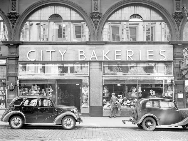 The shop front of City Bakeries at 136-8 Union Street pictured in the late thirties. It was arguably the most famous of bakeries in the city with their journey beginning at Clarendon Street. 