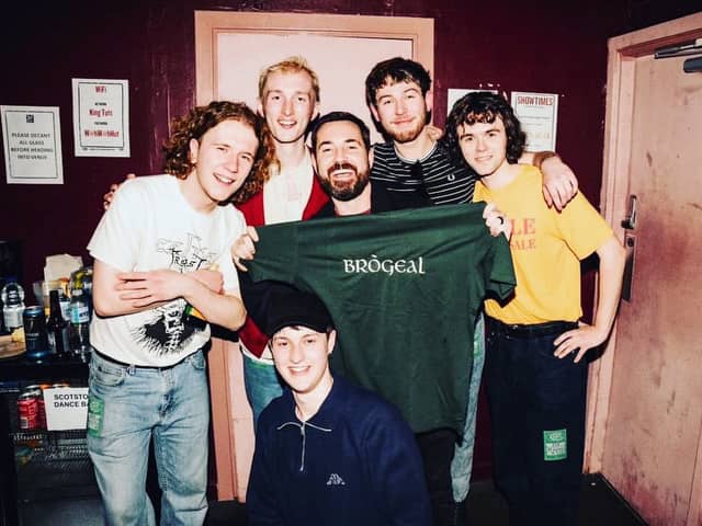 Martin Compston attended King Tut's on Good Friday 2024 to catch Brògeal play a sold-out headline show.
