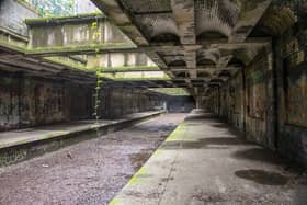 One of the most visible old stations in Glasgow - you can still look down on to the old platforms from the open-air roof vents in the Botanic Gardens. The building was converted into shops after the station's 1939 closure and by the late 1960s was occupied by a popular café called 'The Silver Slipper', a nightclub called 'Sgt. Peppers' and a plumbers shop, 'Morton's'. It was ravaged by fire on the night of March 22 1970 - it remains derelict to this day.