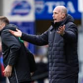 Rangers manager Philippe Clement questions a decision