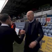 Rangers manager Philippe Clement apologises to interim Ross County boss Don Cowie for snubbing a handshake at the full-time whistle