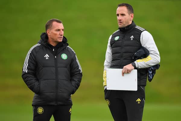 John Kennedy and boss Brendan Rodgers.