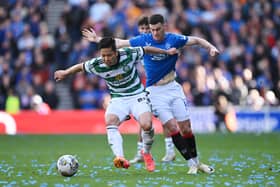 Rangers and Celtic in action