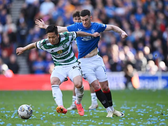 Rangers and Celtic in action