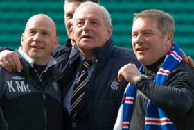 Rangers manager Walter Smith with assistant Ally McCoist and Kenny McDowall 