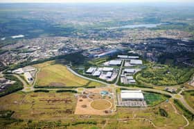 A CGI mock-up of what the new £10m industrial hub at Ravenscraig would look like if plans went ahead.
