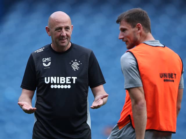 Gary McAllister, former assistant manager of Rangers 